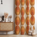 Retro Modern Curtains, Mid Century Modern Curtain Panels, 80s Retro Window Curtain, Abstract Retro Style Living Room Curtain, 70s Curtains