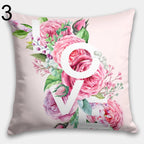 Valentine's Day Pillowcase, Pink Rose Pillow Case, Valentine's Day Throw Pillow, Red Heart Pillow, Love Home Decor, Valentine's Pillow Cover
