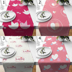 Valentine's Day Table Runners, Romantic Table Decor, Happy Valentine Runner, Valentine's Day Tablecloth, Heart Runners, Love Table Runners