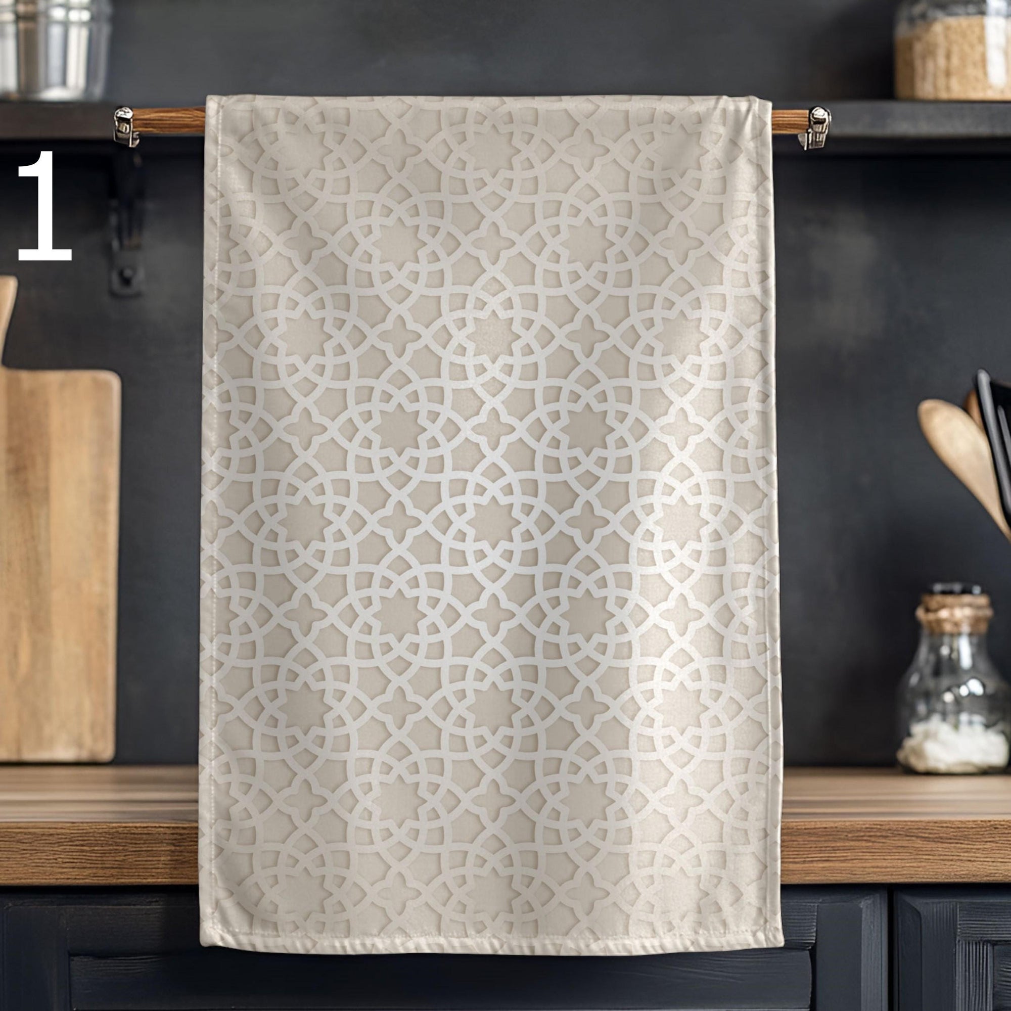 Islamic Geometric Dish Towels, Ramadan Tea Towels, Ramadan Kitchen Decor, Ramadan Hand Towel, Ramadan Kitchen Towels, Muslim Kitchen Gifts