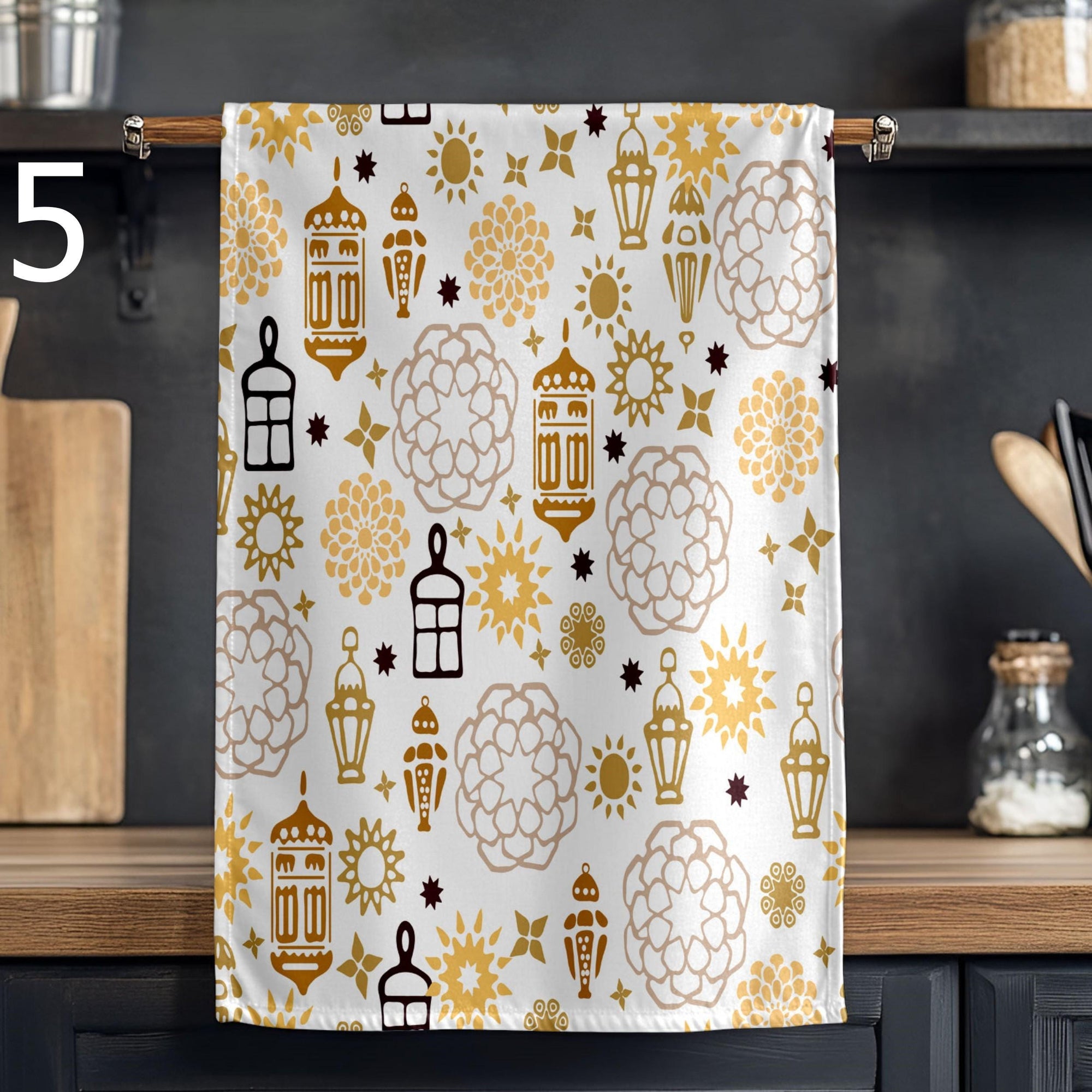 Islamic Geometric Dish Towels, Ramadan Tea Towels, Ramadan Kitchen Decor, Ramadan Hand Towel, Ramadan Kitchen Towels, Muslim Kitchen Gifts