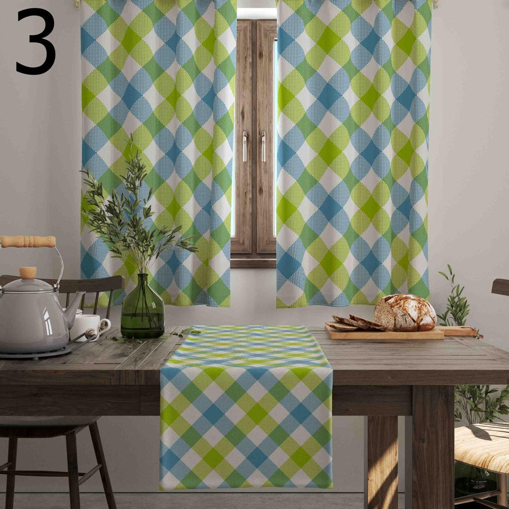 Kitchen Curtains, Kitchen Buffalo Check Window Curtains, Farmhouse Curtains Panel, Buffalo Plaid Kitchen Curtains, Printed Curtain