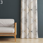 Modern Geometric Printed Curtain, Boho Abstract Curtains, Mid-Century Modern Panel Curtain, Geometric Art Panels, Minimalist Elegant Curtain