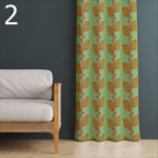 70s Retro Boho Curtains, Mid-Century Modern Style Curtain, Retro Window Curtain, Retro Vintage Curtains, 60s Printed Curtain, Retro Drapes