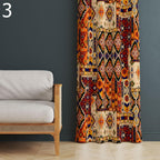 Southwestern Tribal Curtains, Aztec Boho Window Panels, Ethnic Geometric Prints Drapes, Boho Drape Panels