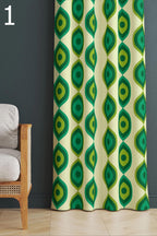 70s Retro Boho Curtains, Mid-Century Modern Style Curtain, Retro Window Curtain, Retro Vintage Curtains, 60s Printed Curtain, Retro Drapes