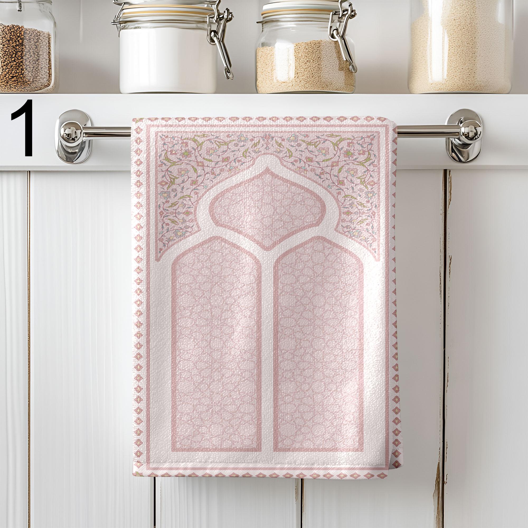 Ramadan Kitchen Decor, Islamic Geometric Dish Towels, Ramadan Tea Towels, Ramadan Hand Towel, Ramadan Kitchen Towels, Muslim Kitchen Gifts