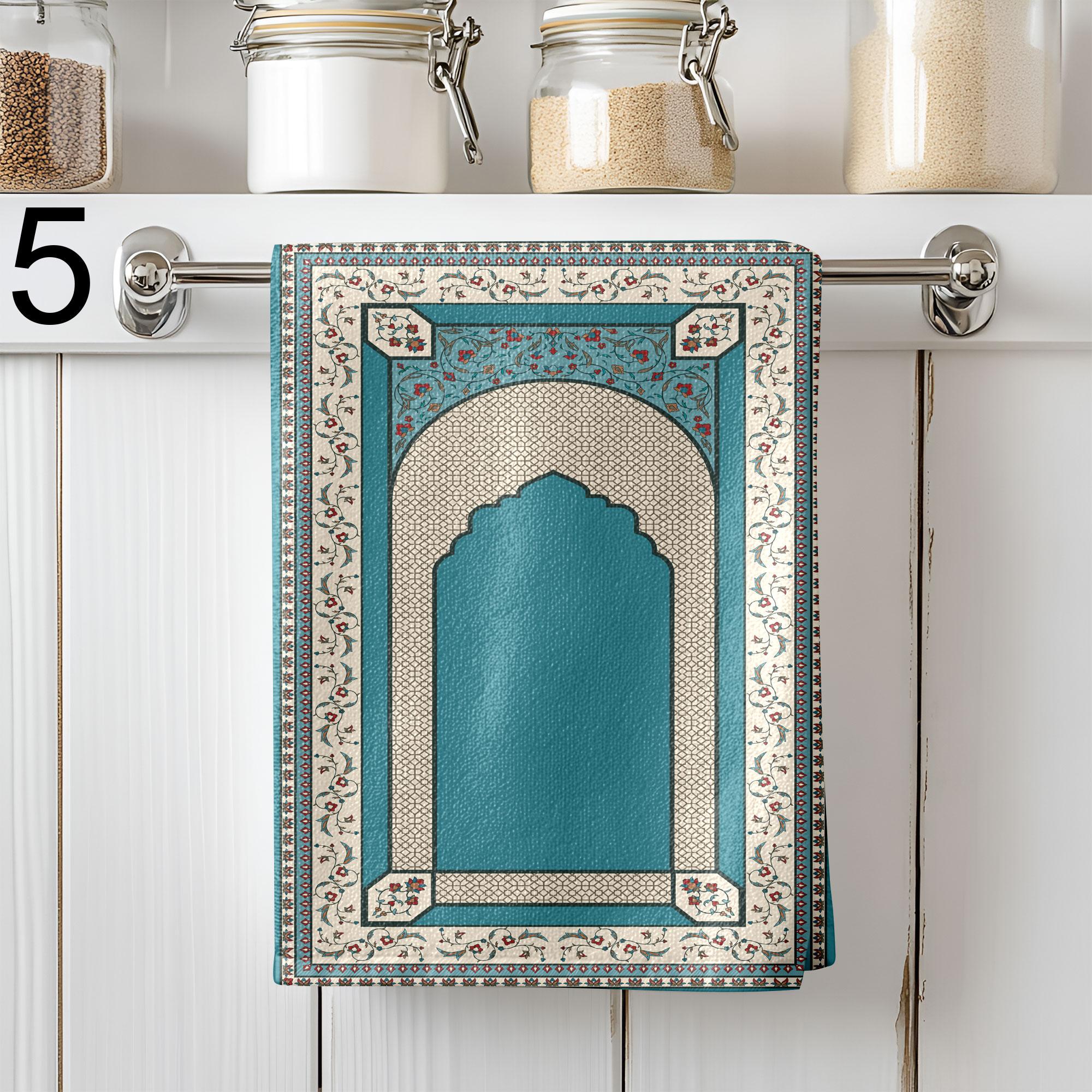 Ramadan Kitchen Decor, Islamic Geometric Dish Towels, Ramadan Tea Towels, Ramadan Hand Towel, Ramadan Kitchen Towels, Muslim Kitchen Gifts