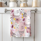 Happy EasterTea Towels, Colorful Easter Dish Towel, Cute Easter Hand Towel, Easter Kitchen Towels, Bunny Egg Tea Towels
