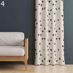 Modern Curtain Panels, Retro Window Curtains, MCM Print Curtain, 70s Retro Style Curtain, Retro Geometric Abstract Curtains