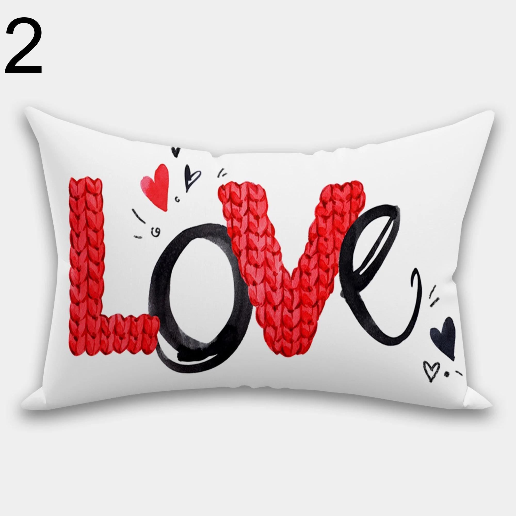 Love Pillow Case, Valentine's Day Pillowcase, Valentine's Day Throw Pillow, Red Heart Pillow, Love Home Decor, Valentine's Day Home Decor