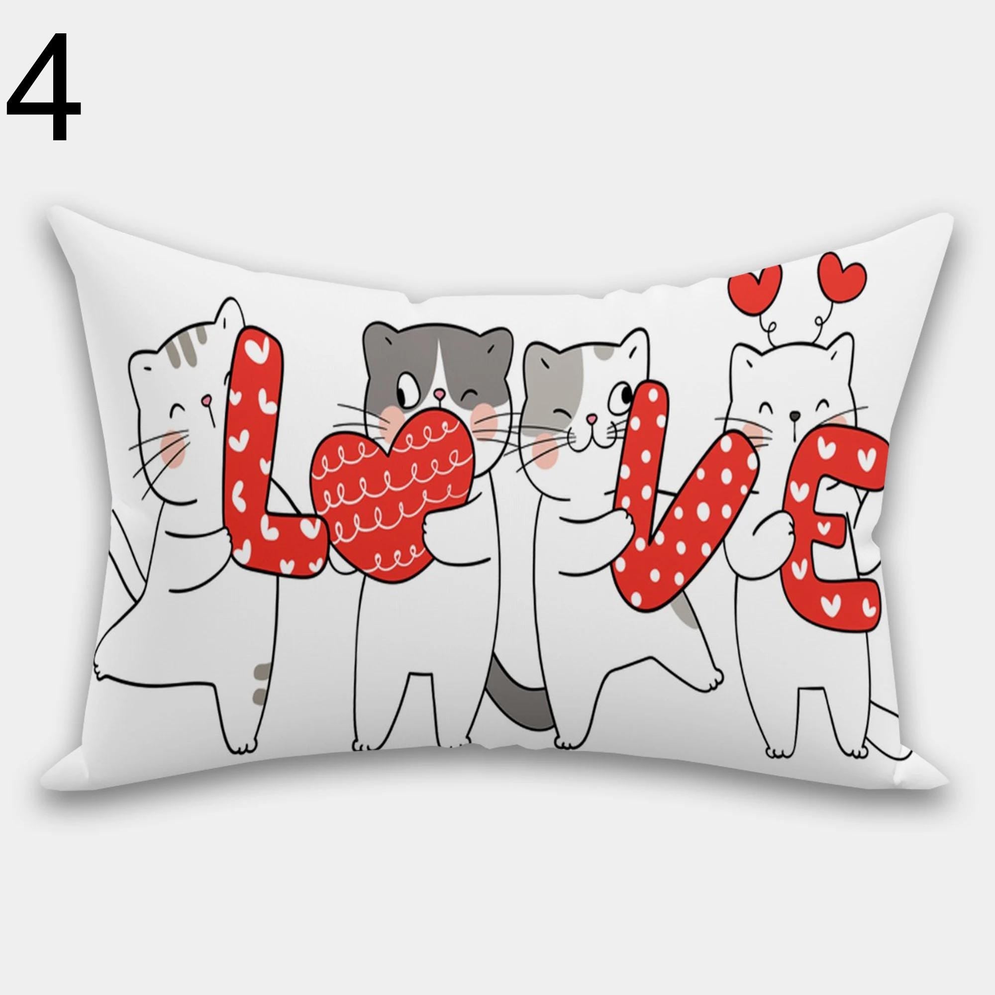 Love Pillow Case, Valentine's Day Pillowcase, Valentine's Day Throw Pillow, Red Heart Pillow, Love Home Decor, Valentine's Day Home Decor