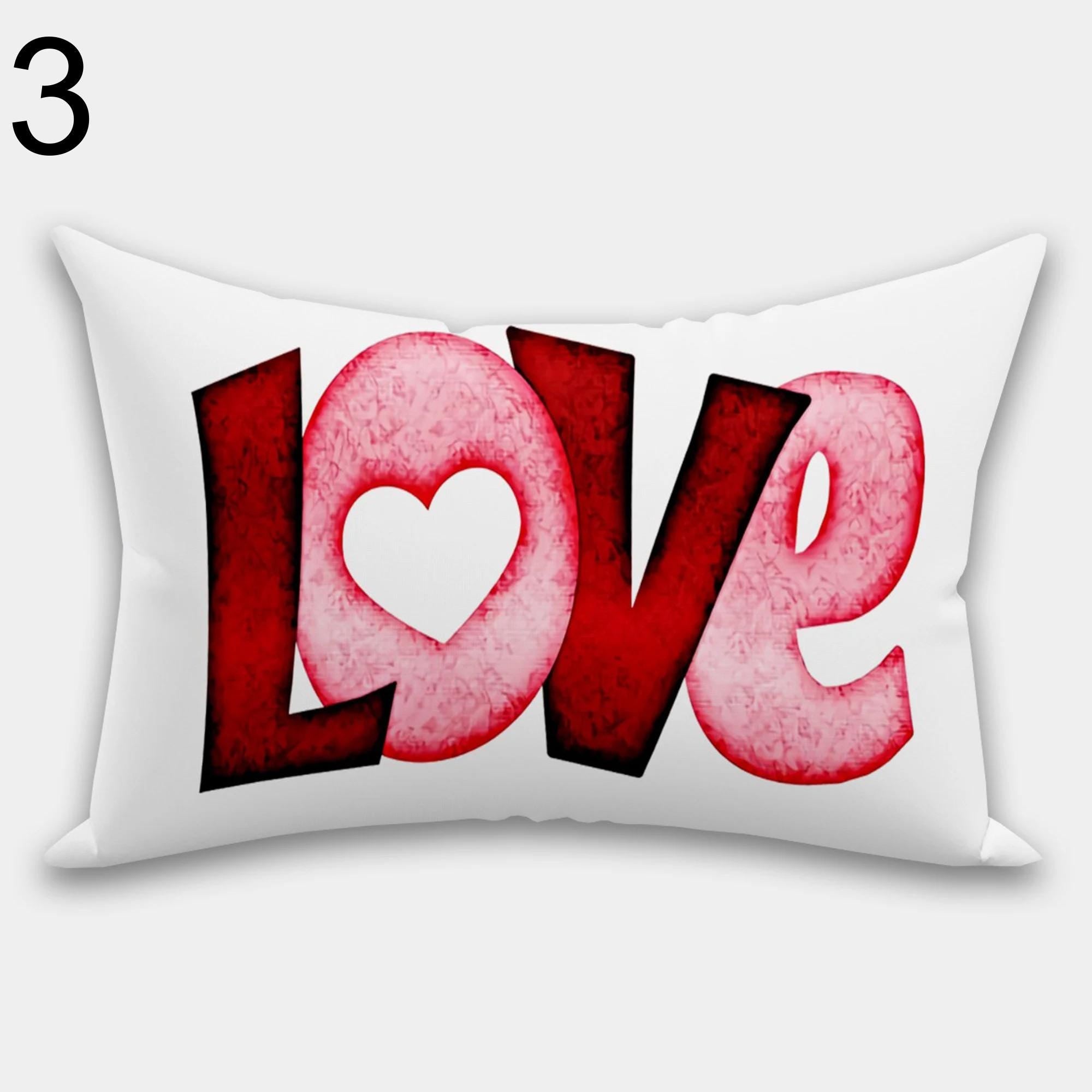 Love Pillow Case, Valentine's Day Pillowcase, Valentine's Day Throw Pillow, Red Heart Pillow, Love Home Decor, Valentine's Day Home Decor