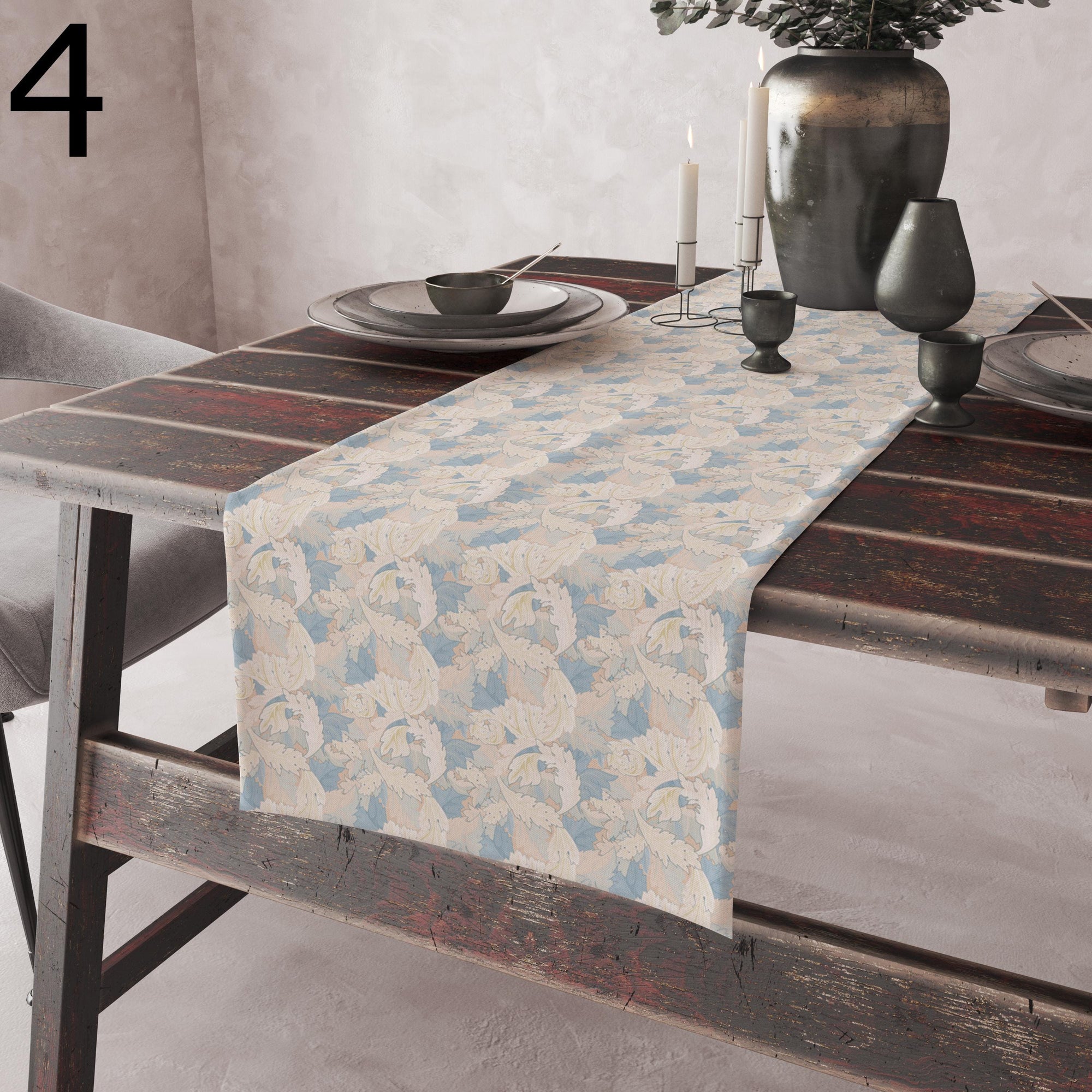 Modern Vintage Floral Table Runner, Floral Table Runner, Flowers Print Table Runner, Modern Vintage Floral Dining Table, Floral Runners