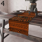 Terracotta Mud Cloth Table Runners, Ethnic Table Runner,African Authentic Tribal Runner, Tribal Print Table Runner, Boho Rustic Table Decor