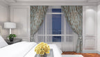 Damask Curtain Panels, Damask Grommet Drapes, Luxury Damask Window Curtains, Baroque Style Damask Panel Curtains, Elegant Damask Panels