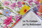 Floral Tea Towels, Daisy Flowers Dish Towel, Daisy Flowers Printed Towels, Daisy Hand Towel, Floral Kitchen Towels