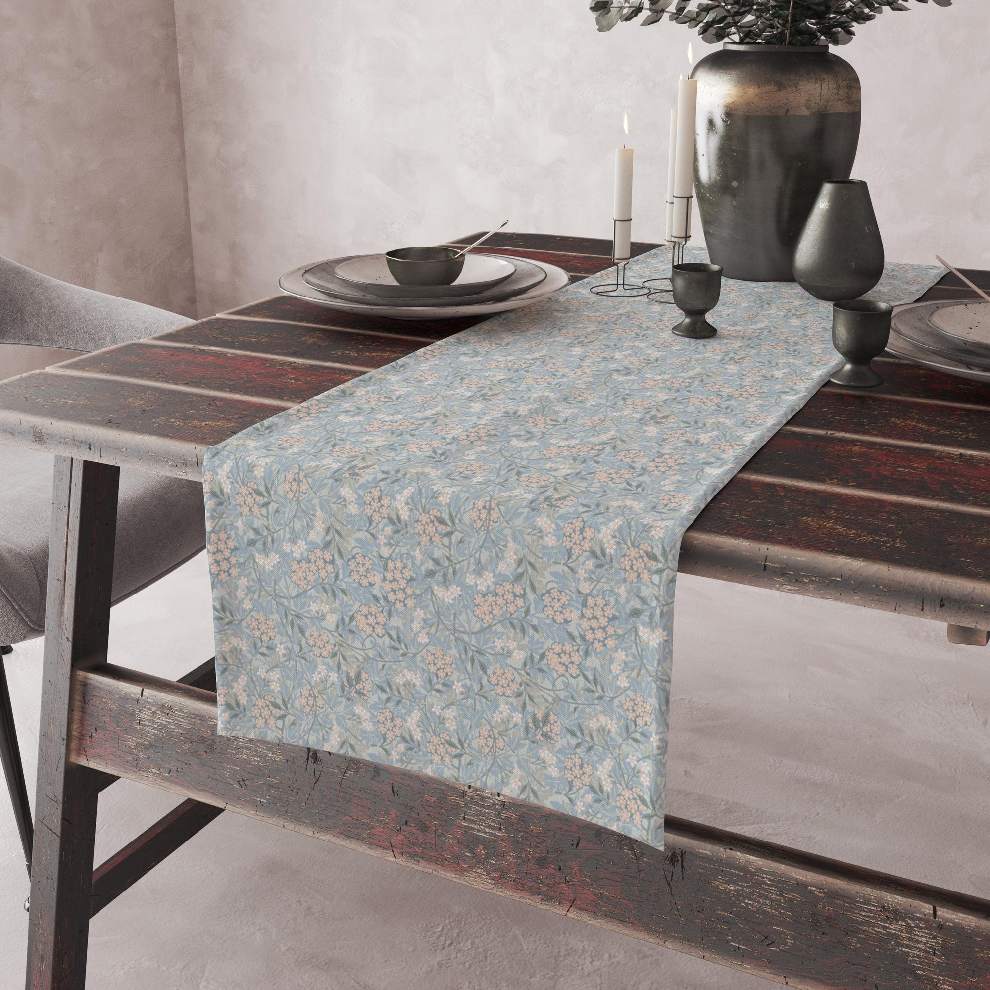 Modern Vintage Floral Table Runner, Floral Table Runner, Flowers Print Table Runner, Modern Vintage Floral Dining Table, Floral Runners