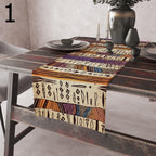 African Tribal Table Runners, Boho Ethnic Table Runner, Mud Cloth & Ethnic Runner, Tribal Print Table Runner, Ethnic Table Decor