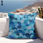 Waterproof Coastal Cushion Cover, Marine Outdoor Waterproof Pillowcase, Ocean Outdoor Cushion Covers, Nautical Outdoor Beach Pillow Covers