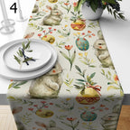 Happy Easter Table Runners, Easter Bunny Table Runners, Easter Spring Flowers Coffee Table Runners, Cute EasterRunners, Spring Party Runners