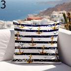 Waterproof Anchor Cushion Cover, Nautical Outdoor Pillow Covers, Outdoor Marine Waterproof Pillowcase, Sailor Anchor Outdoor Cushion Covers