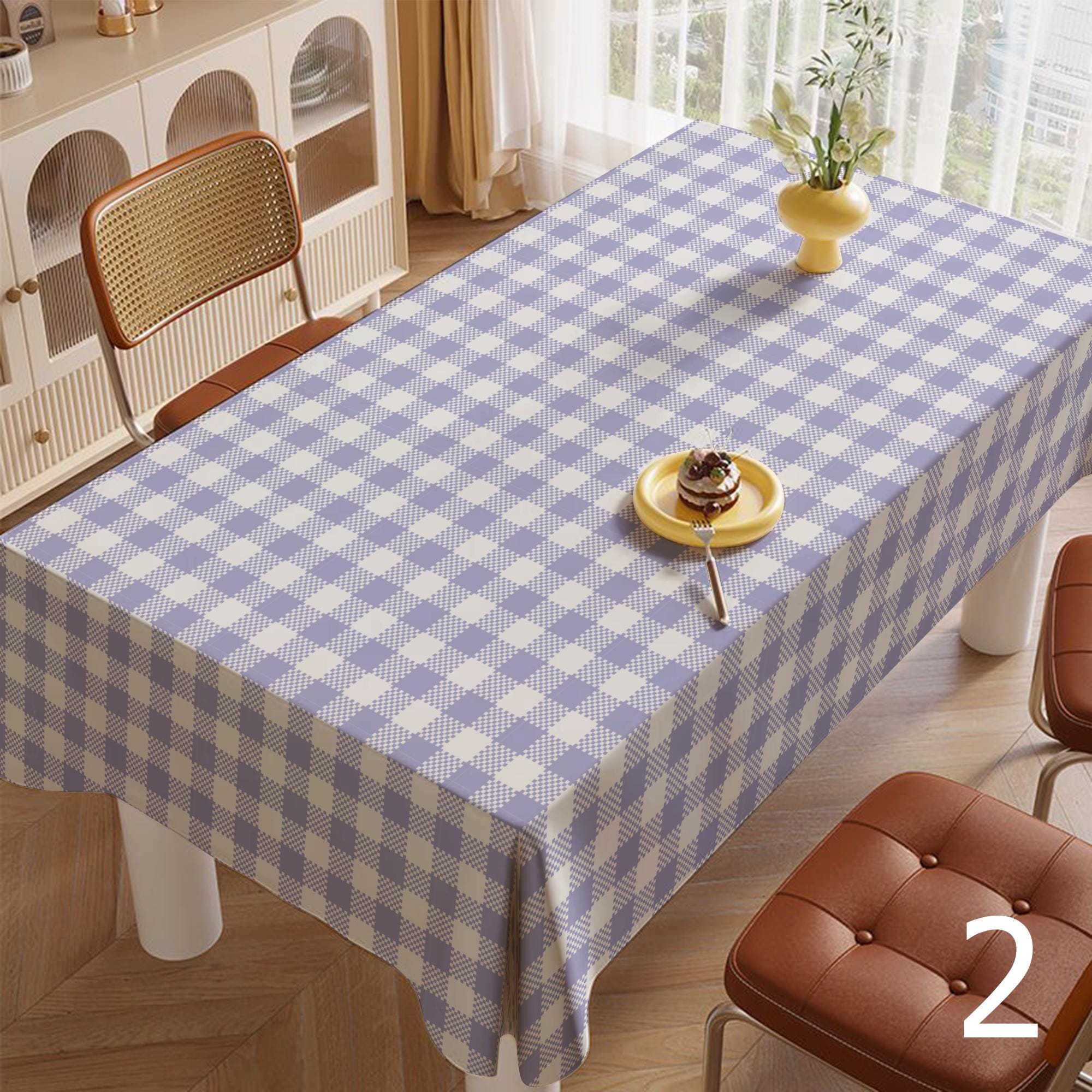 Fall Plaid Table Cover, Farmhouse Checkered Table Cloths, Classic Gingham Checkered Tablecloth, Country Chic Plaid Table Linens