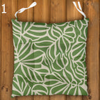 Tropical Chair Cushions, Botanical Seat Pads, Outdoor Patio Cushions, Leaf Print Chair Pads, Boho Garden Seat Cushions