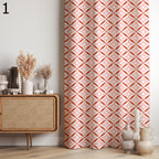 Retro Pink Curtains, Mid Century Window Curtains, 70s Retro Floral Blackout Curtain, MCM Pink Curtain Panels, Retro Floral Print Drapes