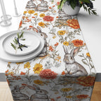 Happy Easter Table Runners, Easter Bunny Table Runners, Easter Spring Flowers Coffee Table Runners, Cute EasterRunners, Spring Party Runners