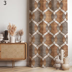 Mid-Century Modern Abstract Curtains, Retro Geometric Art Drapes, Minimalist Boho Window Panels, Abstarct Art Panel Curtains