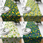 Lemon Coffee Table Runner, Yellow Lemon Table Runners, Lemon Table Covers, Farmhouse Lemon Table Cover, Citrus Lemon Table Decor Runners