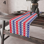 4th July Table Runners, Patriotic Table Runners, Independent Day Party Dining Table Runners, Independence Day Kitchen Dining Table Decor