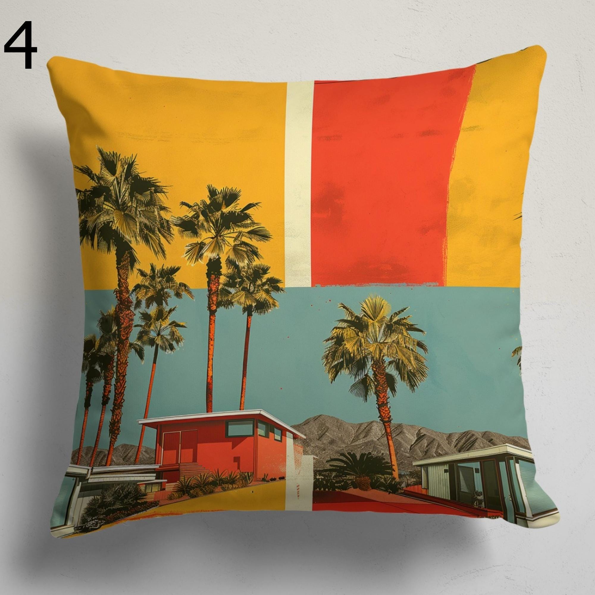 Retro Pillow Covers, Mid-Century Modern Pillow Covers, Retro Summer Cushion Covers, Colorful Retro Throw Pillow Covers, MCM Pillowcases