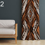 Tribal Geometric Curtains, Southwestern Pattern Drapes, Boho Earth Tone Window Panels, Native Inspired Aztec Curtain