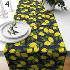 Farmhouse Lemon Table Cover, Citrus Lemon Table Decor Runners, Lemon Coffee Table Runner, Yellow Lemon Table Runners, Lemon Table Covers