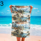 Tropical Leaf Beach Towel, Botanical Palm Print Towel, Floral Jungle Travel Towel, Quick Dry Summer Beach Towel, Tropical Bathroom Towel