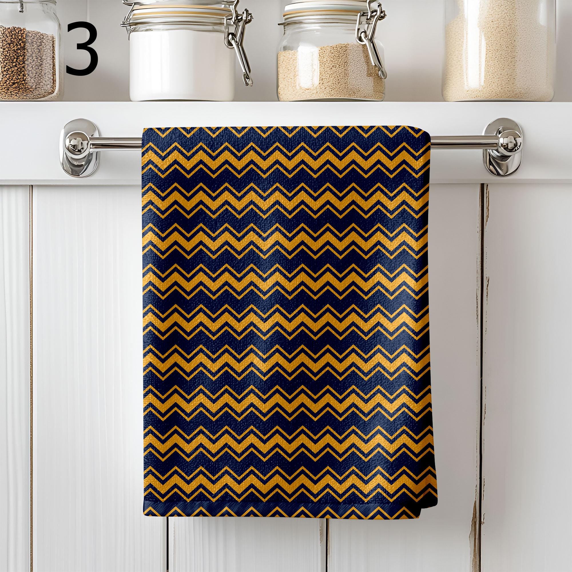 Colorful Boho Tea Towels, Modern Geometric and Tribal Kitchen Towels, Decorative Patterned Dish Towels, Abstract Ethnic Hand Towels