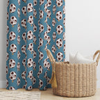 Kids Sports Theme Curtains, Boys Room Window Panels, Football Soccer Drapes, Playroom Curtain Panels