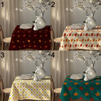Autumn Leaf Tablecloth, Fall Acorn Table Cover, Thanksgiving Cotton Tablecloth, Harvest Kitchen Decor, Autumn Maple Leaves Table Linen