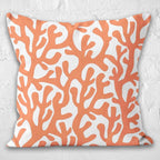 Coastal Pillow Covers, Waterproof Ocean Pillowcase, Beach House Indoor/Outdoor Home Decor, Sea Life Coral Reef and Fish Pillowcases