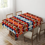 Ethnic Boho Tablecloth, Southwestern Aztec Tablecloth, Kilim Rug Print Tablecloth, Boho Home Decor, Native American Tablecloth