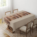 Rug&Ethnic Tablecloth, Kilim Rug Print Tablecloth, Ethnic Boho Tablecloth, Southwestern Aztec Tablecloth, Boho Tablecloth