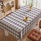 Patriotic Stars Table Linens, Americana Stars Table Decor, 4th of July Table Cover, Red Blue White Tablecloth,  Independence Day Table Cloth