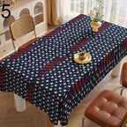 Patriotic Stars Table Linens, Americana Stars Table Decor, 4th of July Table Cover, Red Blue White Tablecloth,  Independence Day Table Cloth