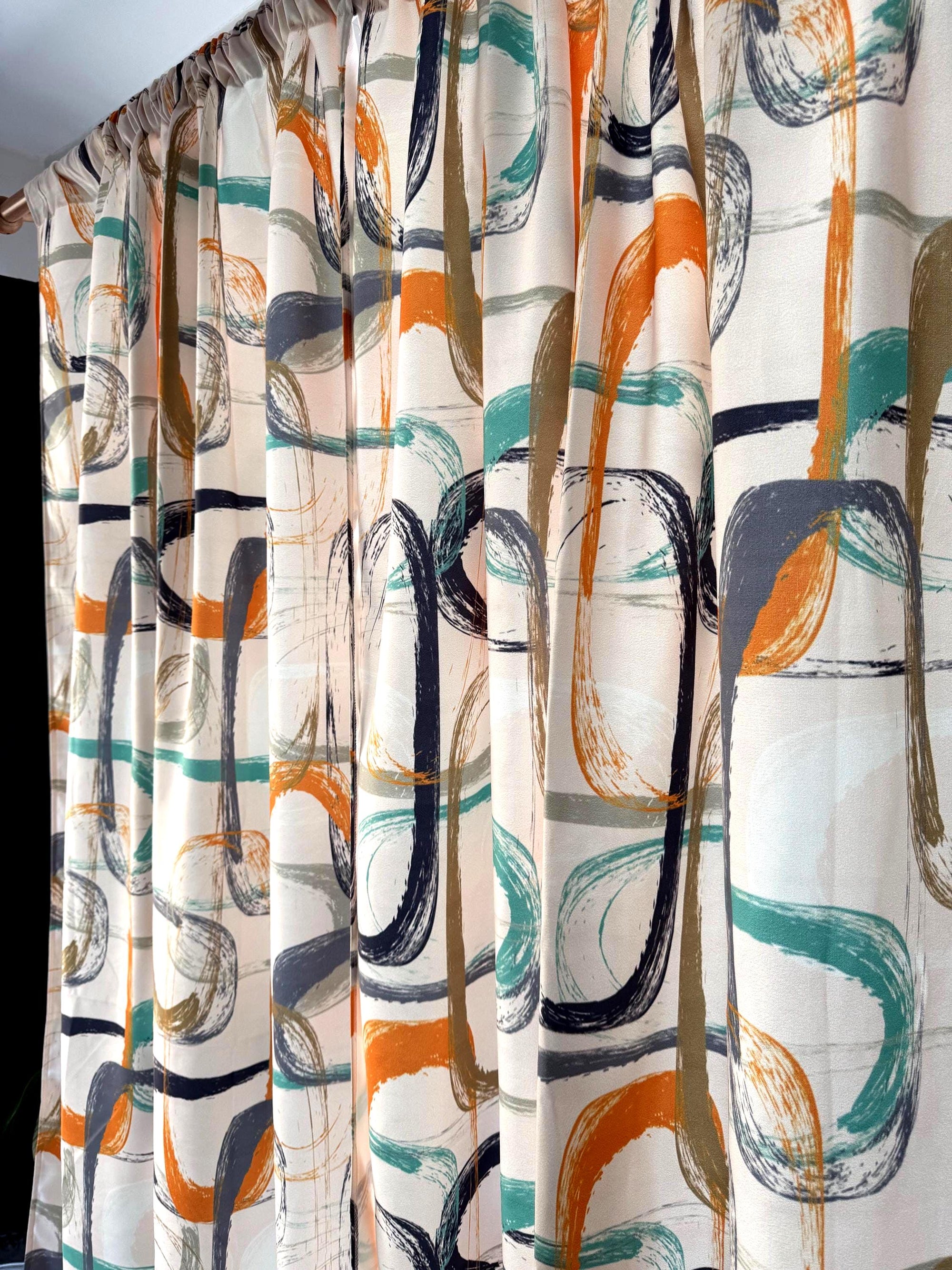 Modern Ethnic Curtains, Southwest Ethnic Window Drapes, Ethnic Rug Geometric Print Curtains, Vintage Ethnic Southwestern Curtain Panels