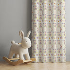 Cute Animals Print Curtain, Kids Room Drapes, Cute Animals Nursery Curtain, Cartoon Animal Window Curtain Panels, Toddler Print Drapes