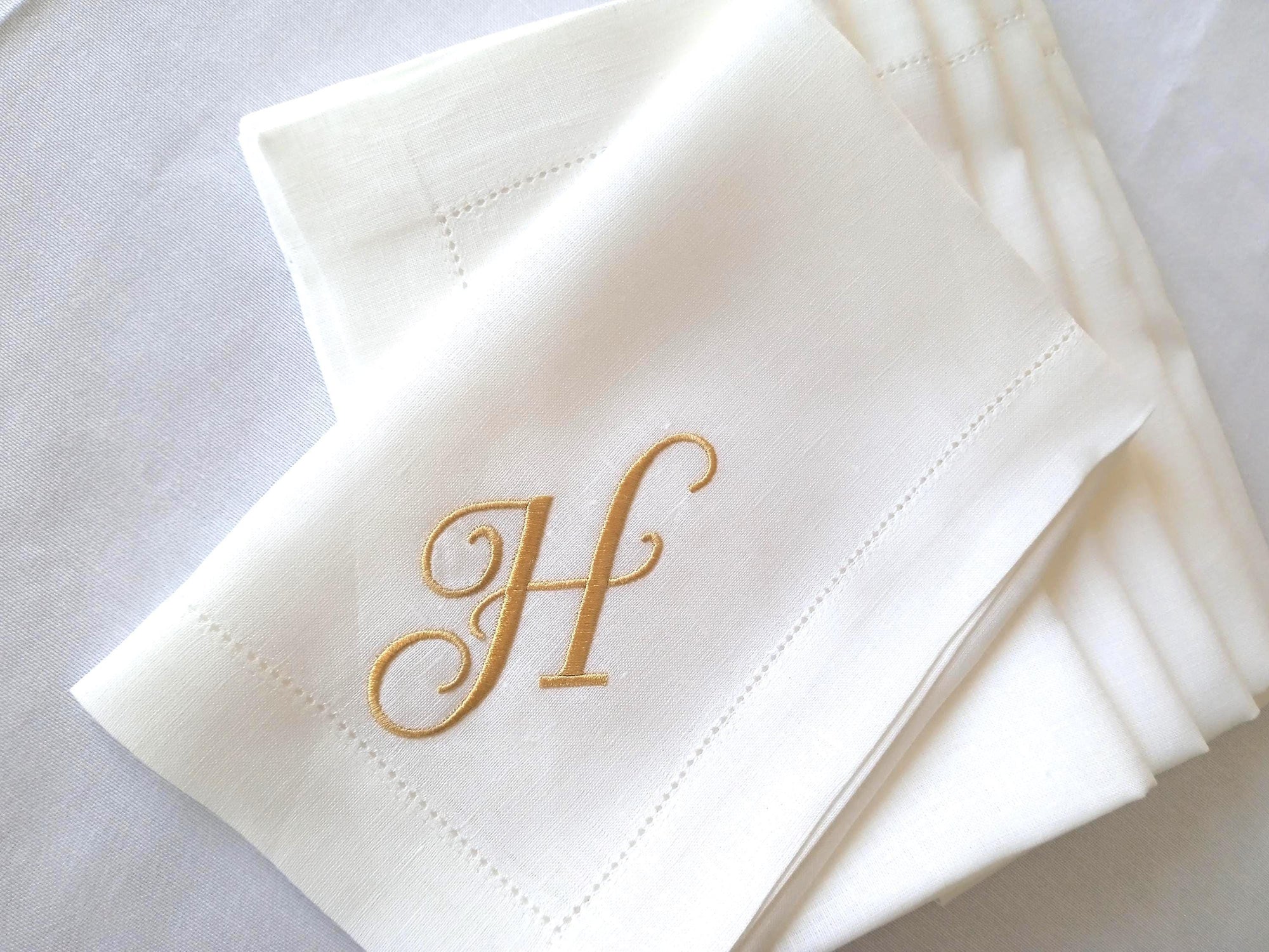 Letter Monogrammed Napkins, Personalized  Linen Napkins, Monogrammed Linen Napkins, Custom Linen Napkins, Monogrammed Napkins