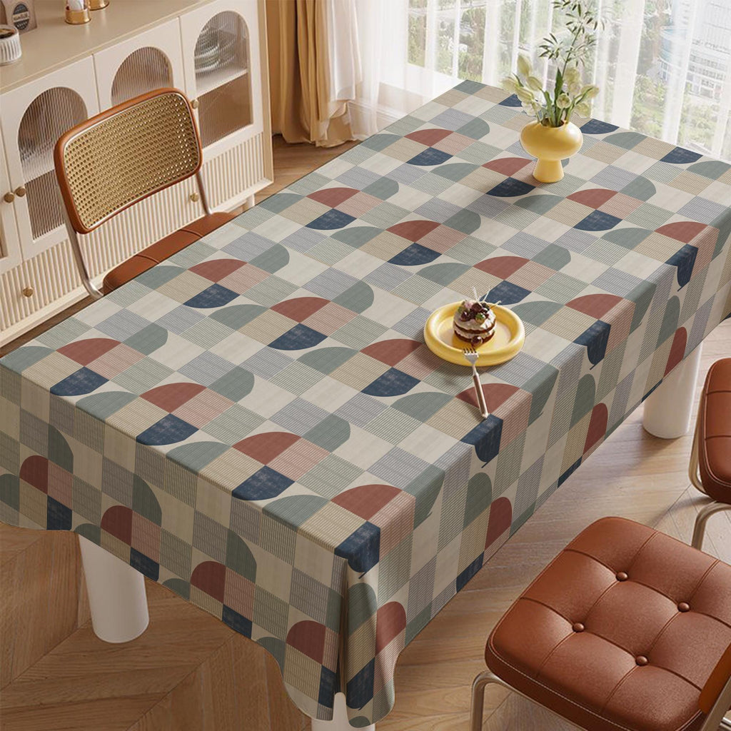 Retro Tablecloths, Mid Century Modern Tablecloths, Geometric Tablecloth, Mid Century Table Covers, Geometric Abstract Table Linens