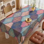 Ramadan Tablecloths, Islamic Geometric Tablecloth, Muslim Table Covers, Islamic Decor Table Linens, Geometric Table Cloths